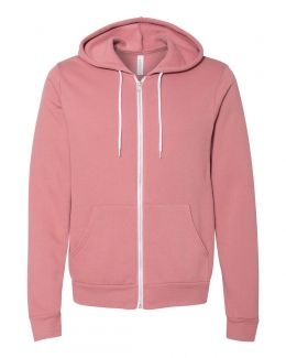 BELLA + CANVAS-Unisex Sponge Fleece Full-Zip Hoodie-3739